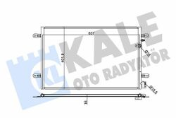 Радиатор кондиционера Audi A6 2004–
