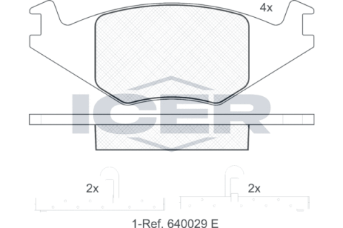 Колодки тормозные (передние) Seat Cordoba/Ibiza 94-02/VW Golf/Jetta/Polo 81-94/Passat B1/B2 79-88