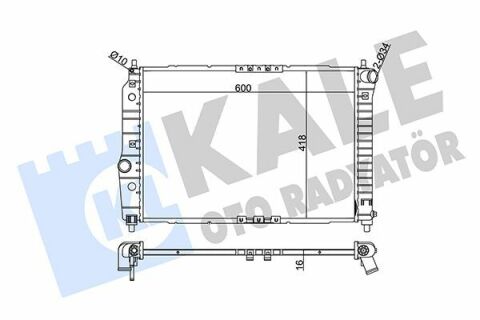 KALE CHEVROLET Радіатор охолодження Aveo 1.4 03-