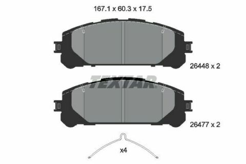 Колодки гальмівні (передніі) Toyota Rav4 20-/Highlander 19-