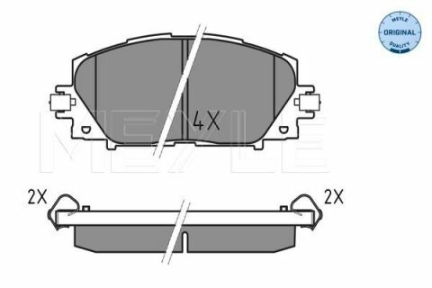 Колодки тормозные (передние) Toyota Prius 08-/Corolla 12-/Lexus CT 10- (Akebono)