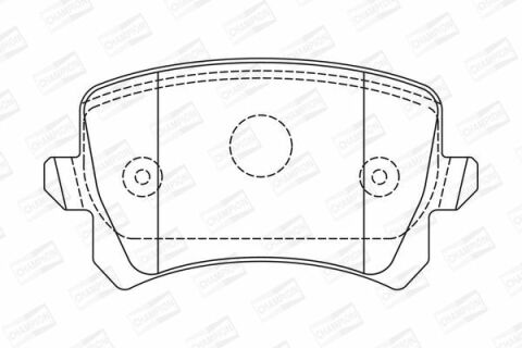 Тормозные колодки задние AUDI A3 03-Golf V, Caddy, TouranSkoda Octavia VW