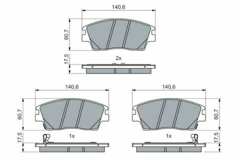 Колодки гальмівні (передні) Hyundai Tucson 1.6-2.0 15-20