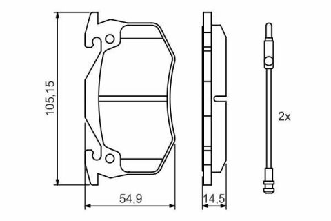 Колодки гальмівні (передні) Renault Twingo 96-07