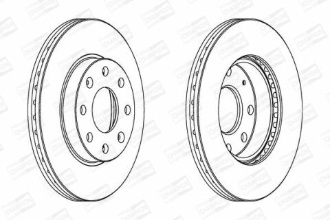 CHEVROLET диск тормозной передн.Aveo,Spark 02-
