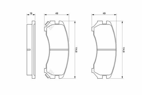 Колодки тормозные передние SUNNY 1.6 B12 86- NISSAN