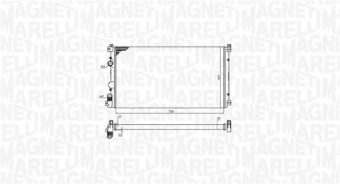 RENAULT радиатор Master II 2.5dCi AC 03-