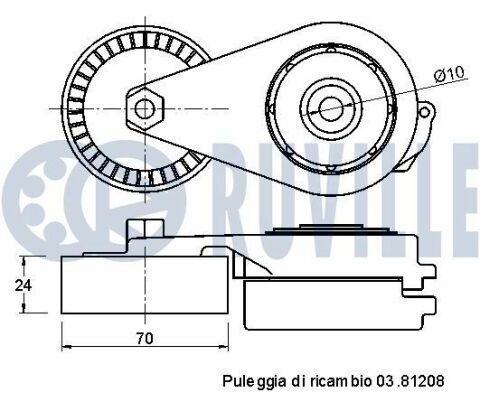 Ролик натяжной audi a4/5,q5,amarok,t5 1.8/2.0tfsi 07-