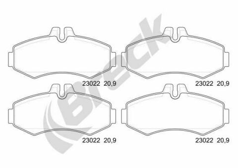 Колодки тормозные (передние) MB Vito (W638) 96-