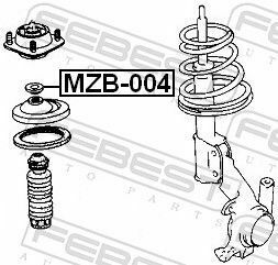 Подшипник опоры амортизатора перед. Mazda 323/626 III/MX-3 1.3-2.2 -98