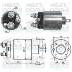 Реле стартера JUMPER I 1.9 D 99-02, FIAT SCUDO 2.0 JTD 99-06, LANCIA PHEDRA 2.2 JTD 02-10, PEUGEOT EXPERT 2.0 HDI 00-06 Реле стартера JUMPER I 1.9 D 99-02, FIAT SCUDO 2.0 JTD 99-06, LANCIA PHEDRA 2.2 JTD 02-10, PEUGEOT EXPERT 2.0 HDI 00-06
