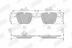 Гальмівні колодки задні BMW 5 E60, 6 E63, 7 E65/66, X5 E70, X6 E71 Гальмівні колодки задні BMW 5 E60, 6 E63, 7 E65/66, X5 E70, X6 E71