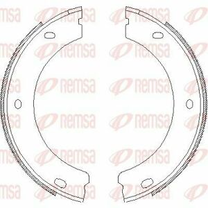 Колодки гальмівні барабанні 605