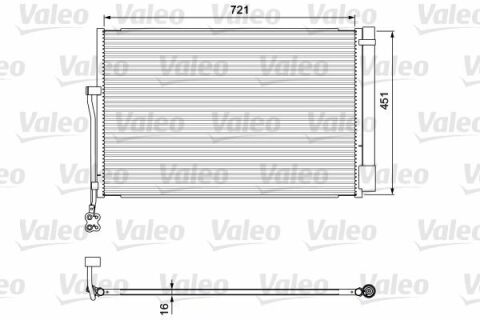 Радиатор кондиционера (с осушителем) VW Touareg 3.0-4.2 TDI 10-18