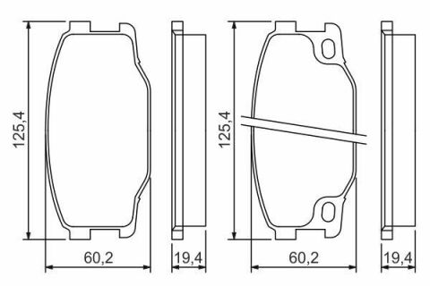 Тормозные колодки передние MITSUBISHI Canter 96-