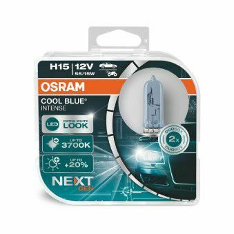Автомобильная лампа OSRAM COOL BLUE® INTENSE (NEXTGEN) 2 шт.  H15 PGJ23t-1 12V 15 55W 3700-5000K