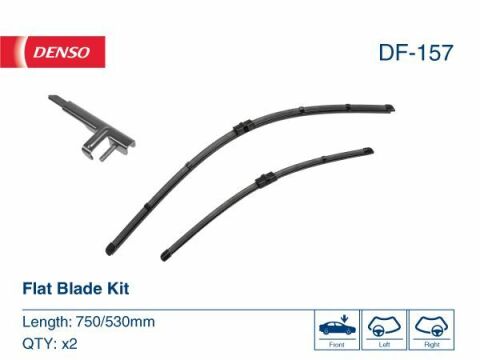 Комплект стеклоочистителей flat blade kit