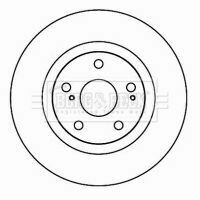 BBD4606 BORG & BECK - Диск тормозной (2 шт)