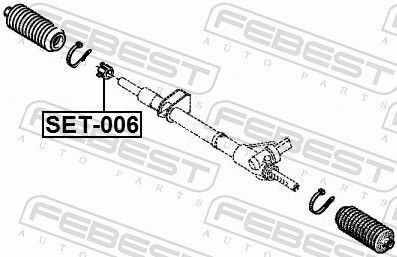 Ремкомплект рейки рульової Renault Megane II/Scenic II 03-09