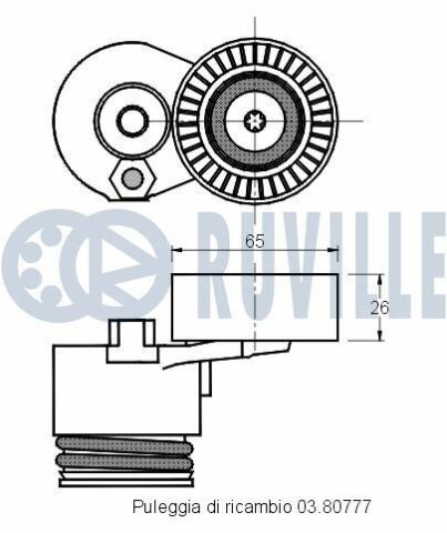 Ролик + натяжитель ремня nissan almera,kubistar,micraclio,kangoo,megane,modus,thalia