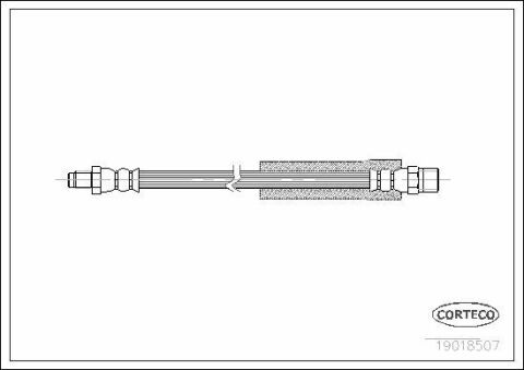 Шланг гальмівний (передній) BMW 3 (E30) 82-93/ 5 (E60/E61) 03-10 (303mm)