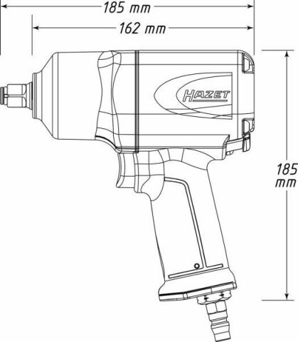 Гайковерт пневматичний 1/2" 1700Nm