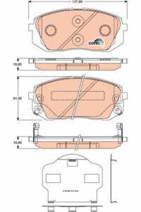 Тормозные колодки пер. ix35/Carens/Sportage 06-