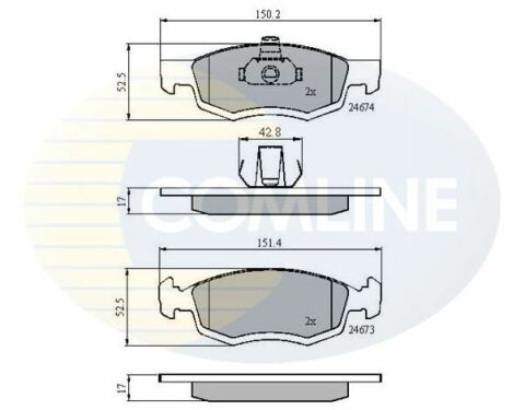 CBP01791 Comline - Тормозные колодки для дисков