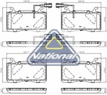 Комплект тормозных колодок, дисковый тормоз