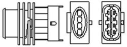 Лямбда-зонд (4 конт.) opel astra g/corsa c1,4i/vectra c 1,6i/zafira 1,6i