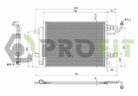 Конденсер кондиціонера Конденсер кондиціонера