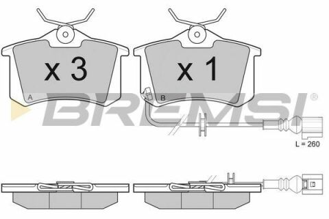 Тормозные колодки зад. VW Polo 01-/Skoda Fabia 99-08 (TRW)