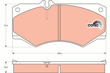 Тормозные колодки перед. LT 28-96