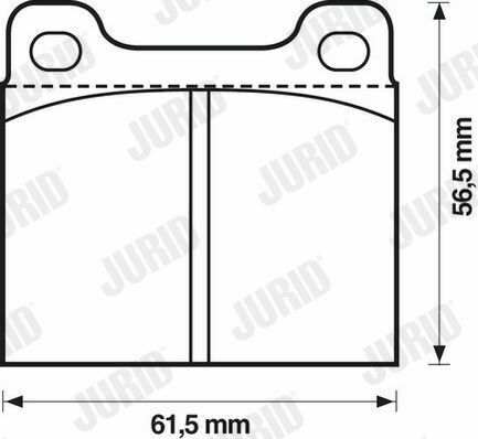 JURID DB Тормозные колодки задние W123 -85