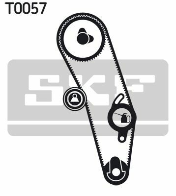 К-кт грм ремінь+ролик vw golf ii (19e, 1g1) 1.8 gti 16v 86-90, passat b3/b4 variant 2.0 16v 88-93, seat toledo i 1.8 16v 91-99, audi 80 b4 avant 2.0 e 16v 93-96