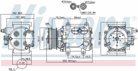 Компресор  JR  S-TYPE(98-)2.5  i  V6  24V(+)[OE  4021544]