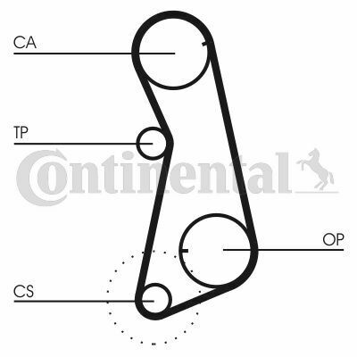 Комплект ГРМ VW Golf/Caddy/Passat/T4 1.6-1.8/LT 2.0 -97 (18x121z)