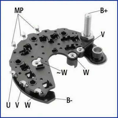 HITACHI VW Мост диодный Audi A3,BMW E46,39,38,Opel Sintra,Renault Kangoo,Laguna,Seat,Skoda,Golf IV,LT28-46,Polo,T4