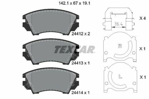 Колодки тормозные (передние) Opel Astra J 12-/Insignia 08- (Mando)