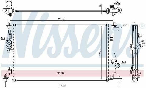 Радіатор охолодження 5 (CR19) 1.8-2.0 05-10 MAZDA