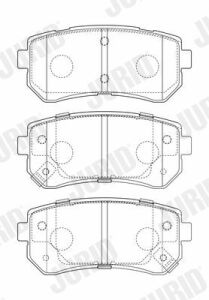 гальмівні колодки задні kia ceed, rio , hyundai accent