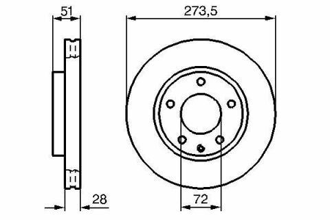 Диск гальмівний передній XEDOS 2.0-2.5I 94- MAZDA