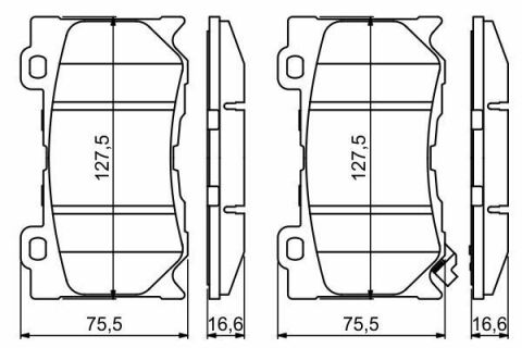 Колодки тормозные (передние) Infiniti FX/G 07-/M37/M 10-/Q50/Q60/Q70/QX70 13-/Nissan Skyline 14-