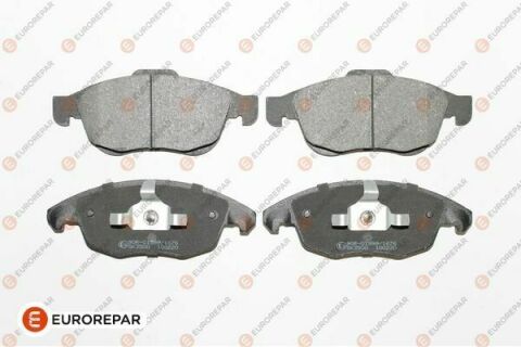 EUROREPAR Тормозные колодки передние CITROEN BERLINGO, C4 GRAND PICASSO I, C4 II, C4 PICASSO I, DS4, DS5 PEUGEOT 5008, PARTNER, PARTNER TEPEE 1.2-1.8 10.06-