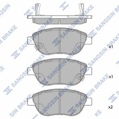 Колодки гальмівні дискові FIAT Doblo 00-13, 500 07-20, 500L 12-22, Idea 03-12; LANCIA Musa 04-12