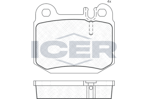 Колодки тормозные (задние) MB M-class (W163) 98-05/Maserati Quattroporte V 04-