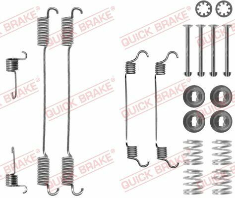 Комплект пружинок колодок ручника Fiat Scudo 94- (255x60) (Bendix)