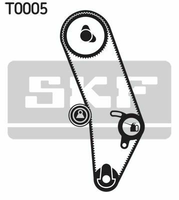 SKF К-кт. ГРМ (рем.+ролик+крепление) AUDI 80/100 1,3-2,0 VW Golf, Passat