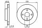 Диск тормозной передний MAZDA 323 1,6 16V 89-01, фото 1 - интернет-магазин Auto-Mechanic