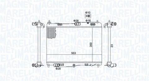 FORD радиатор охлаждения B-Max, Fiesta VI, Transit Courier 1.4/2.0 12-